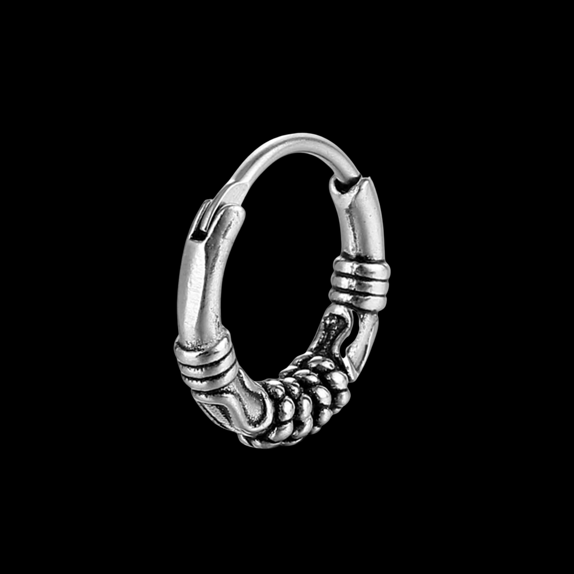 Relic Hoop Earrings – 316L Stainless Steel Gothic Jewelry by Chrome Cult