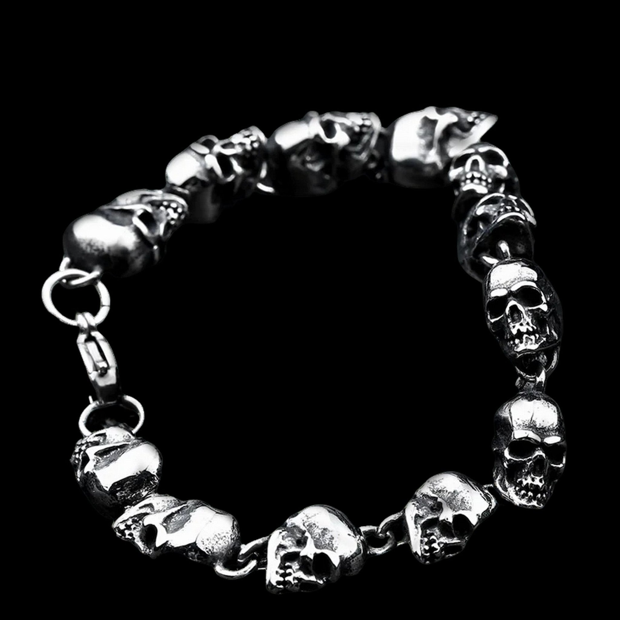 Ritual of Skulls Bracelet - Chrome Cult
