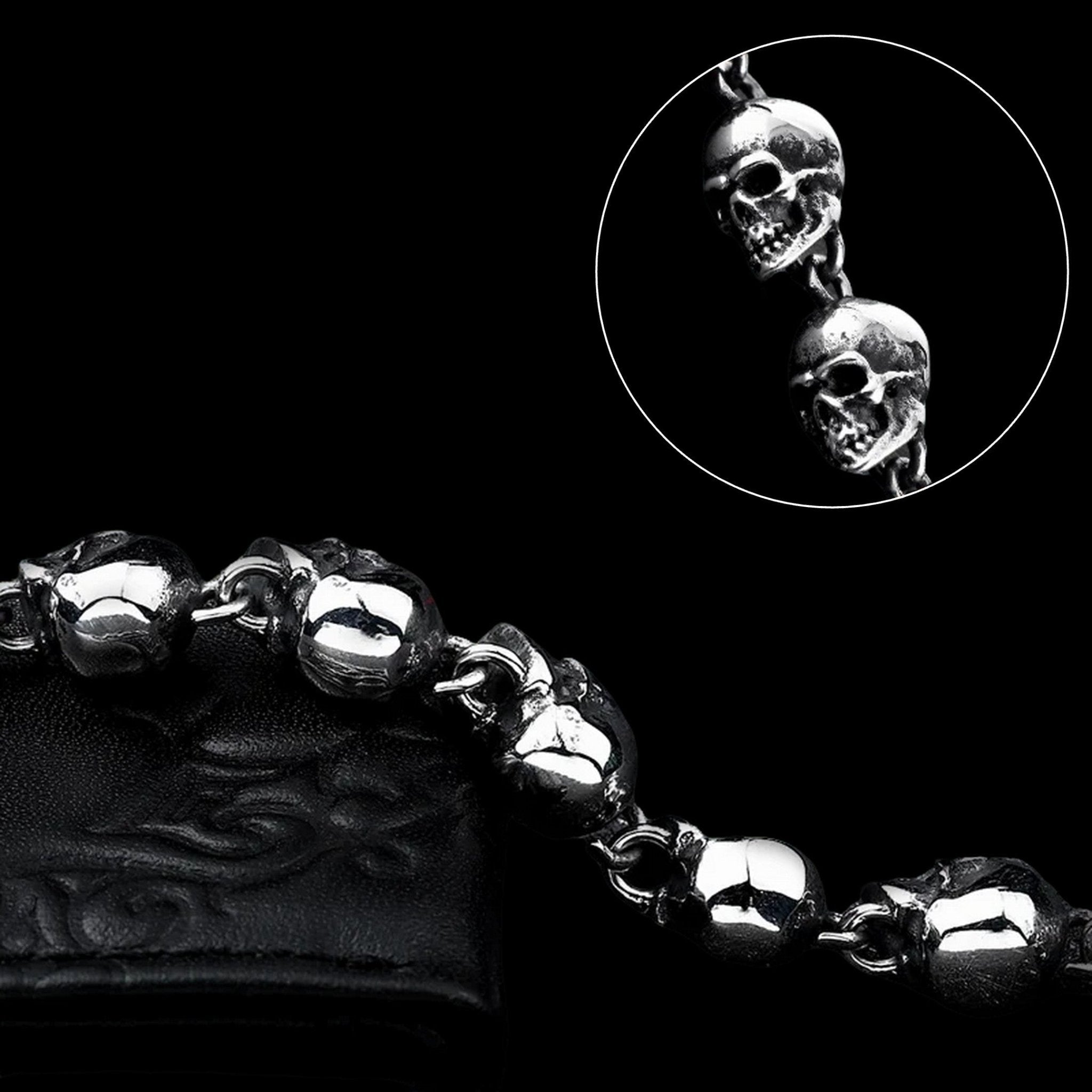 Ritual of Skulls Bracelet - Chrome Cult