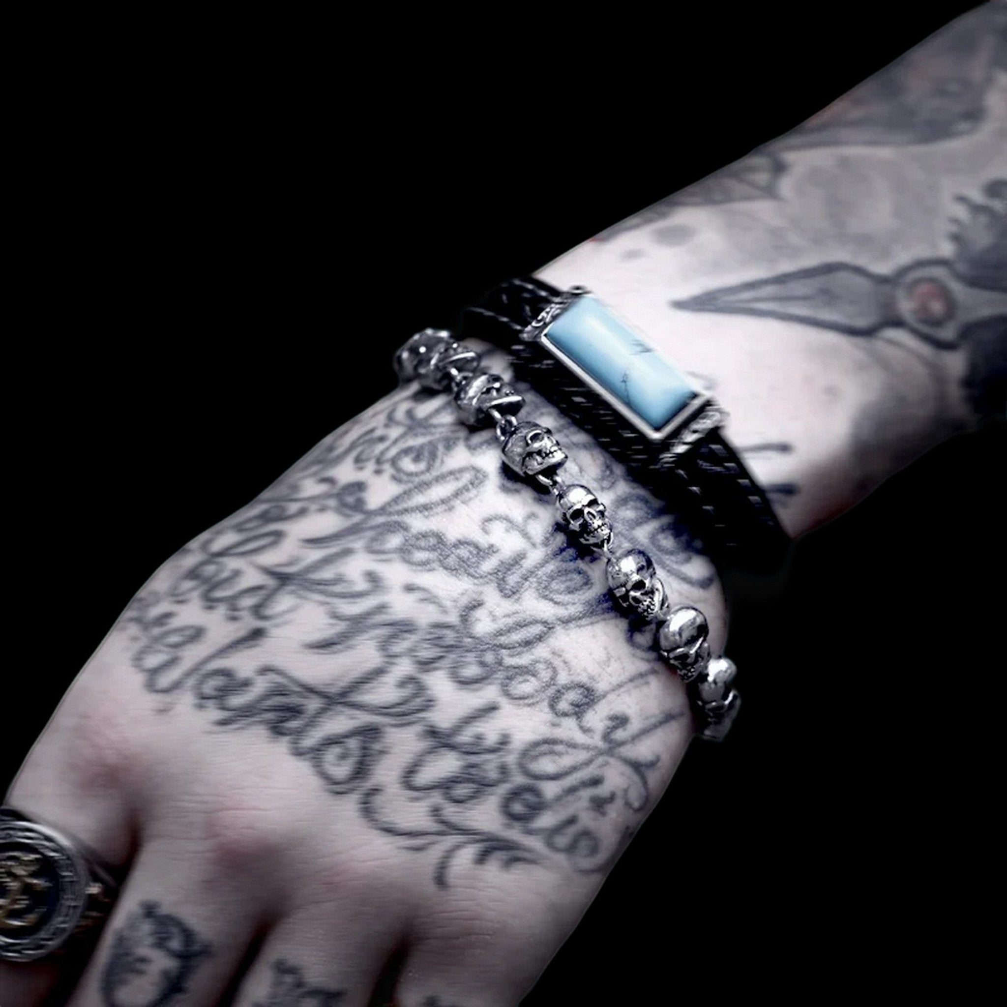 Ritual of Skulls Bracelet - Chrome Cult