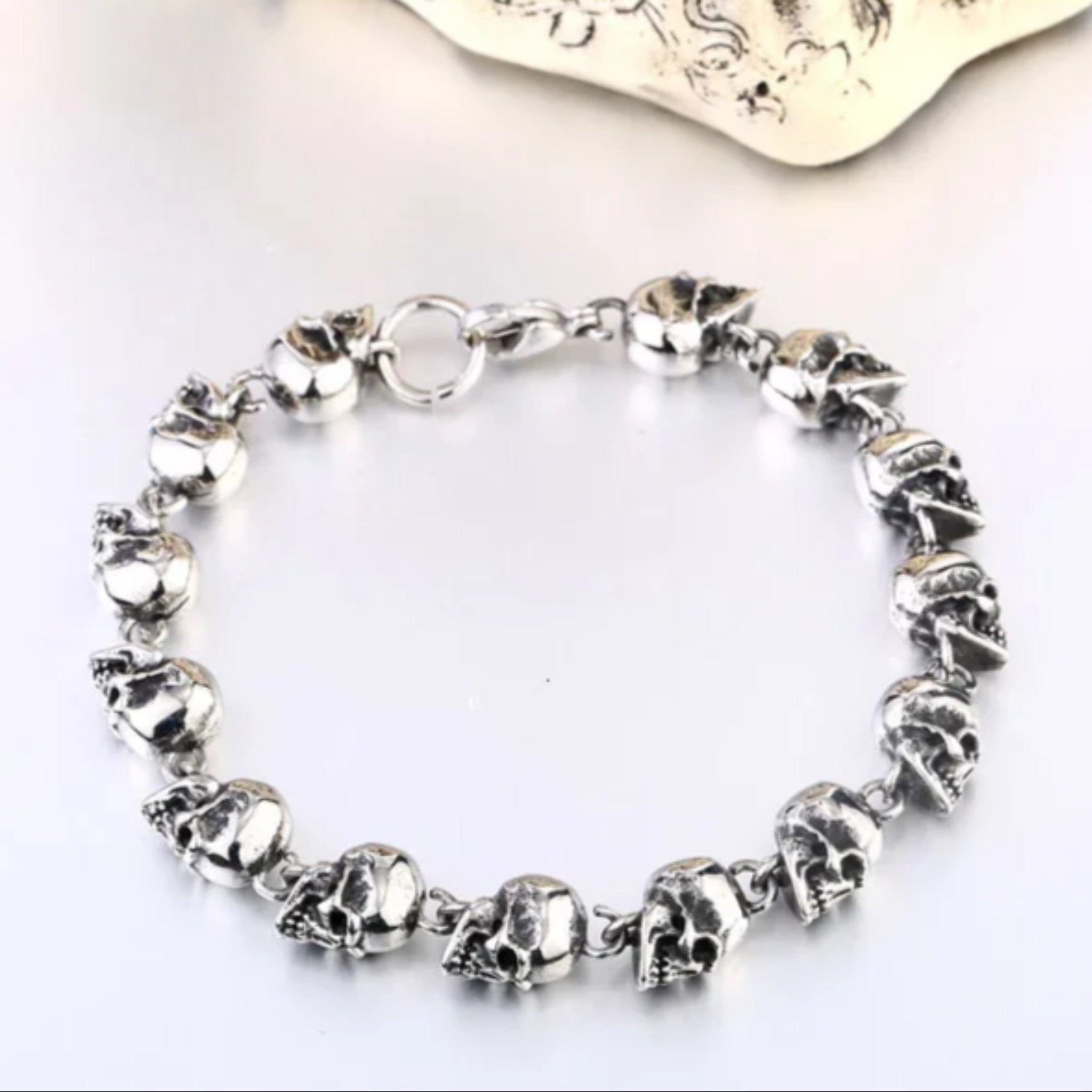 Ritual of Skulls Bracelet - Chrome Cult