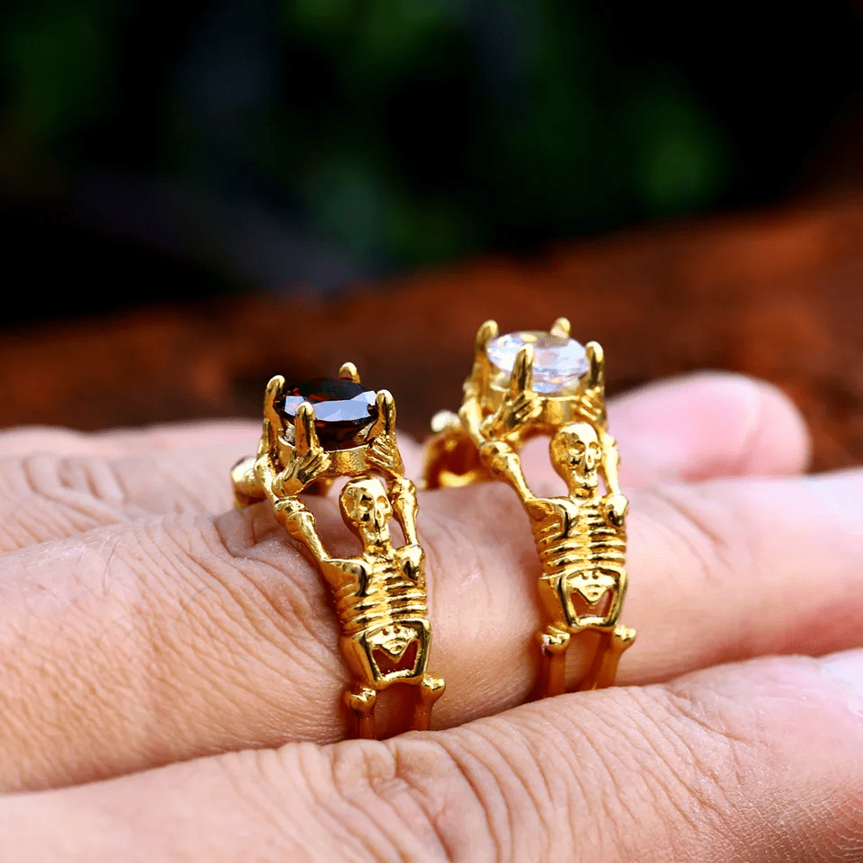 Skeleton Relic Ring – 316L Stainless Steel Gothic Jewelry by Chrome Cult