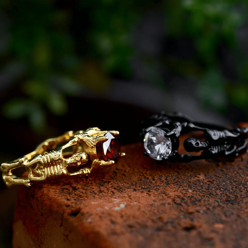 Skeleton Relic Ring – 316L Stainless Steel Gothic Jewelry by Chrome Cult