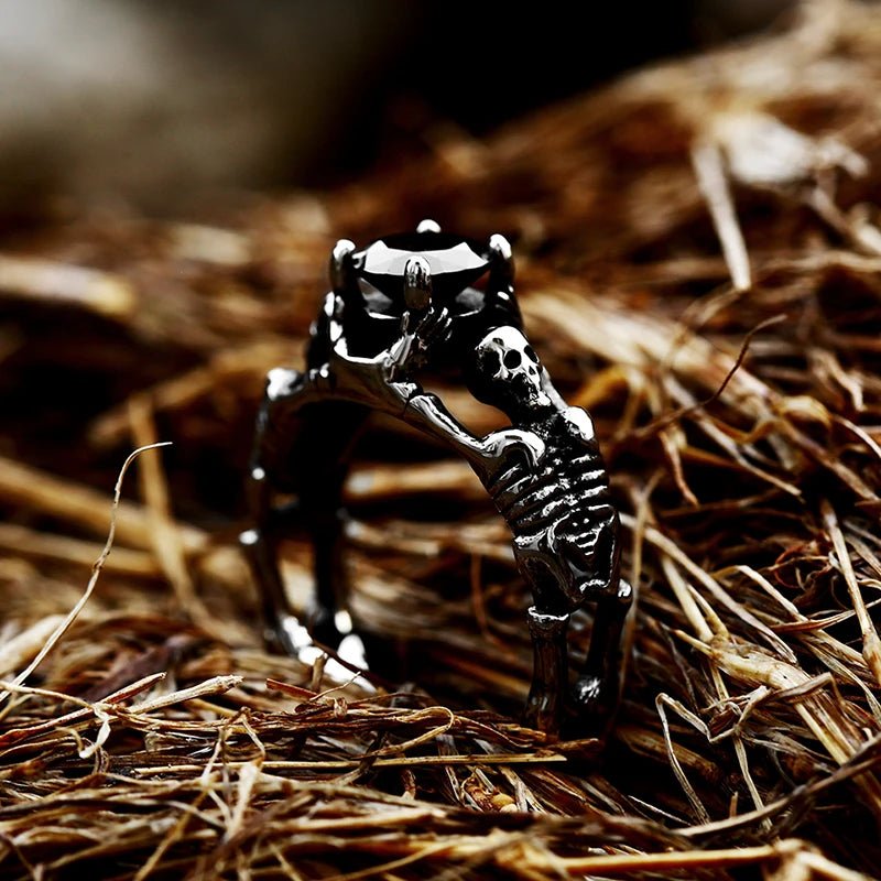 Skeleton Relic Ring – 316L Stainless Steel Gothic Jewelry by Chrome Cult