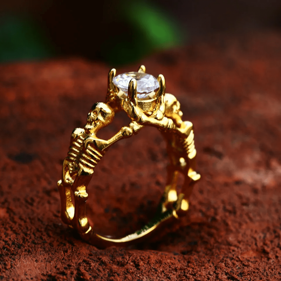 Skeleton Relic Ring – 316L Stainless Steel Gothic Jewelry by Chrome Cult