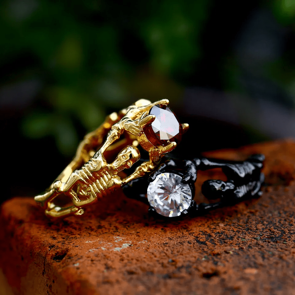 Skeleton Relic Ring – 316L Stainless Steel Gothic Jewelry by Chrome Cult