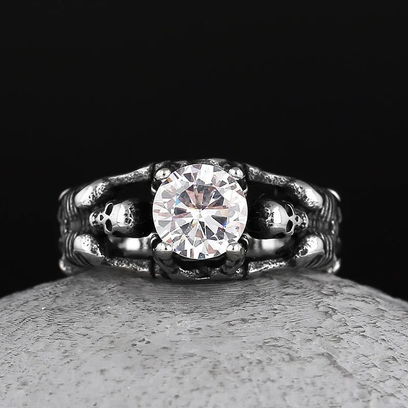Skeleton Relic Ring – 316L Stainless Steel Gothic Jewelry by Chrome Cult