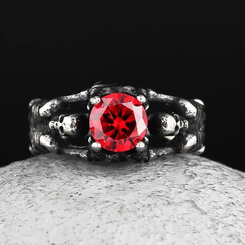 Skeleton Relic Ring – 316L Stainless Steel Gothic Jewelry by Chrome Cult