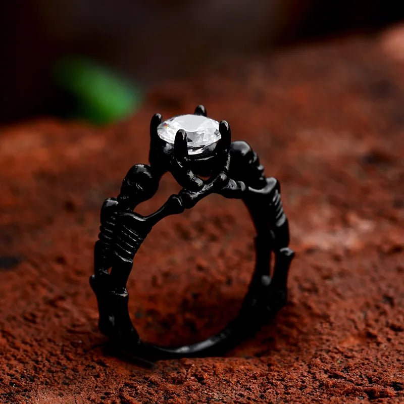 Skeleton Relic Ring – 316L Stainless Steel Gothic Jewelry by Chrome Cult
