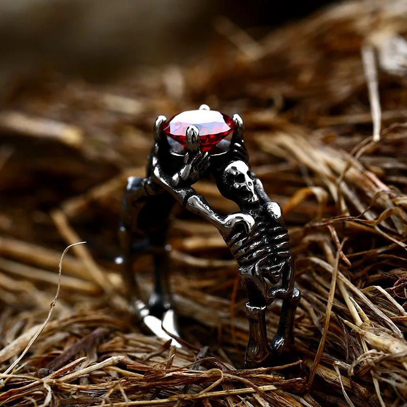 Skeleton Relic Ring – 316L Stainless Steel Gothic Jewelry by Chrome Cult