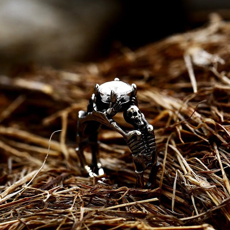 Skeleton Relic Ring – 316L Stainless Steel Gothic Jewelry by Chrome Cult