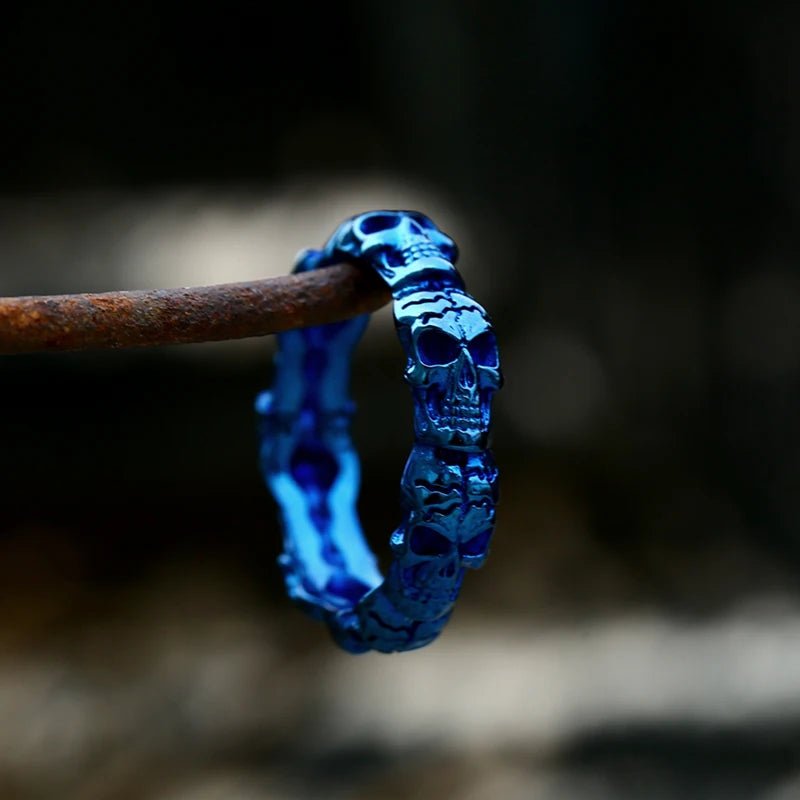 Skull Eternity Ring – 316L Stainless Steel Gothic Jewelry by Chrome Cult