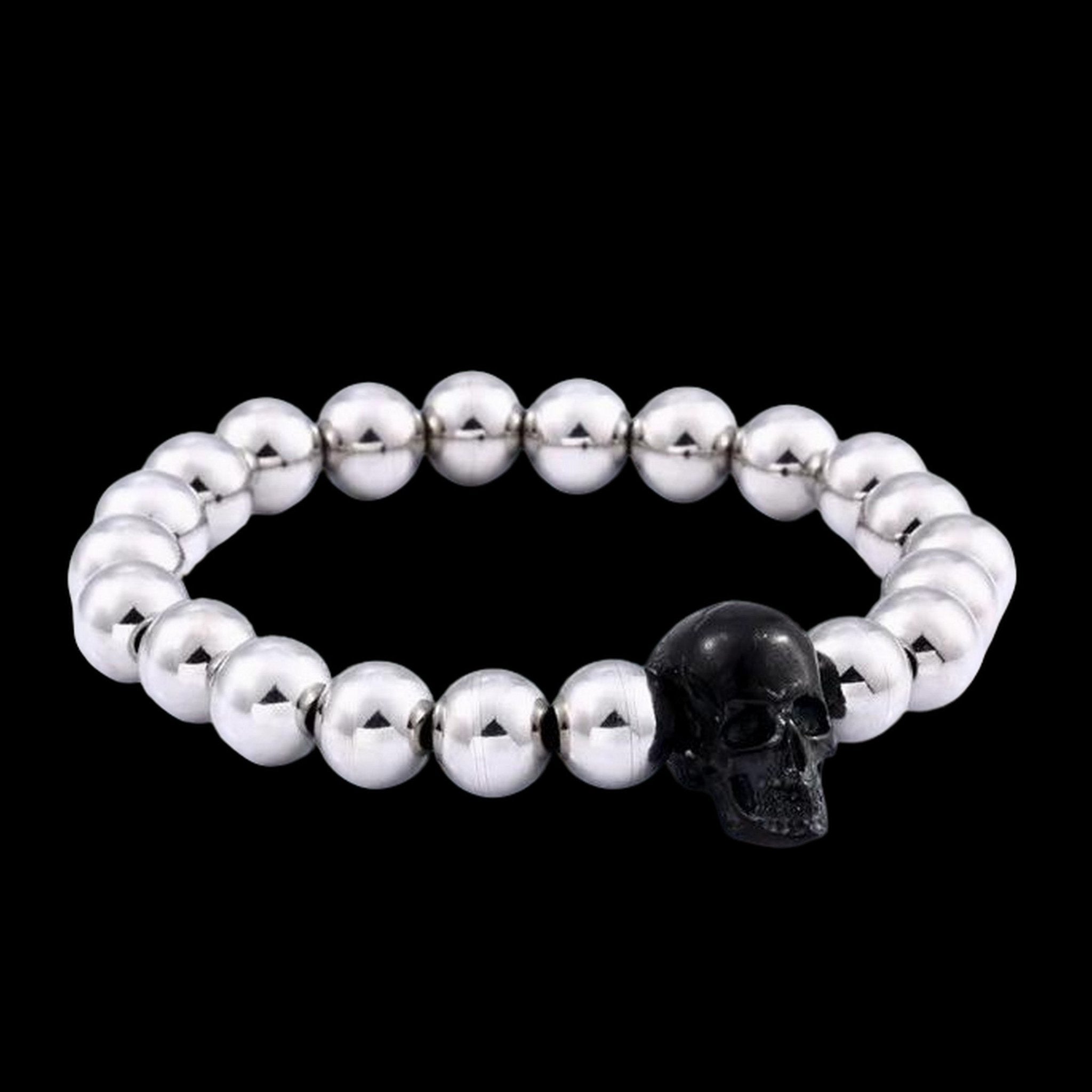 Skull Orbit Bracelet - Chrome Cult