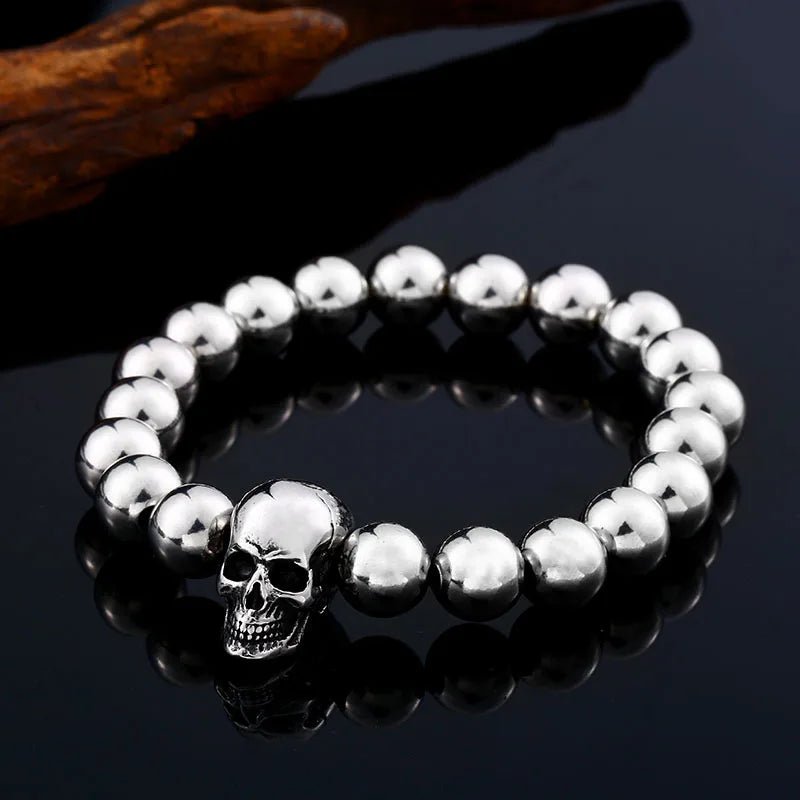 Skull Orbit Bracelet - Chrome Cult