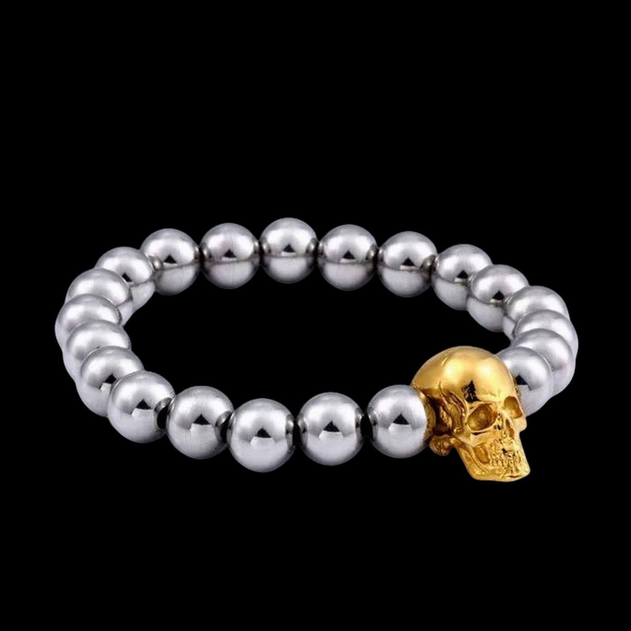 Skull Orbit Bracelet - Chrome Cult