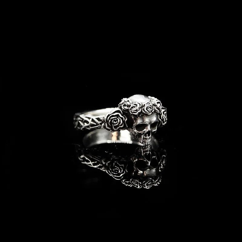 Skullflower Eternal Ring - Chrome Cult