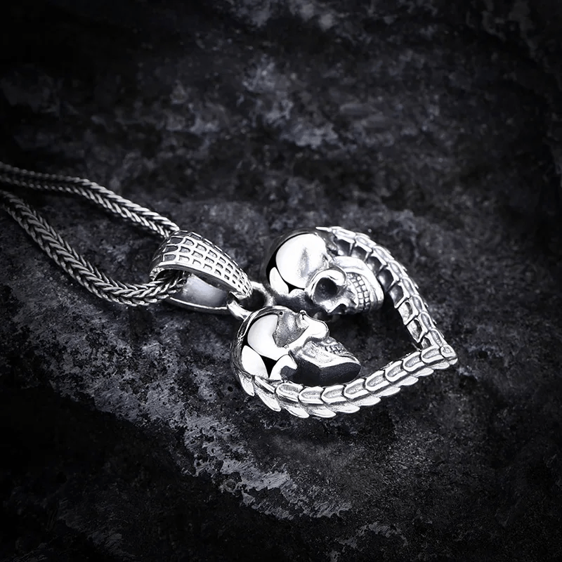 Till Skull Do Us Part Pendant - Chrome Cult