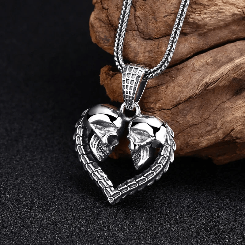 Till Skull Do Us Part Pendant - Chrome Cult