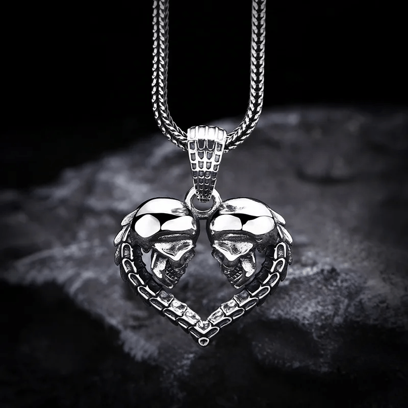 Till Skull Do Us Part Pendant - Chrome Cult
