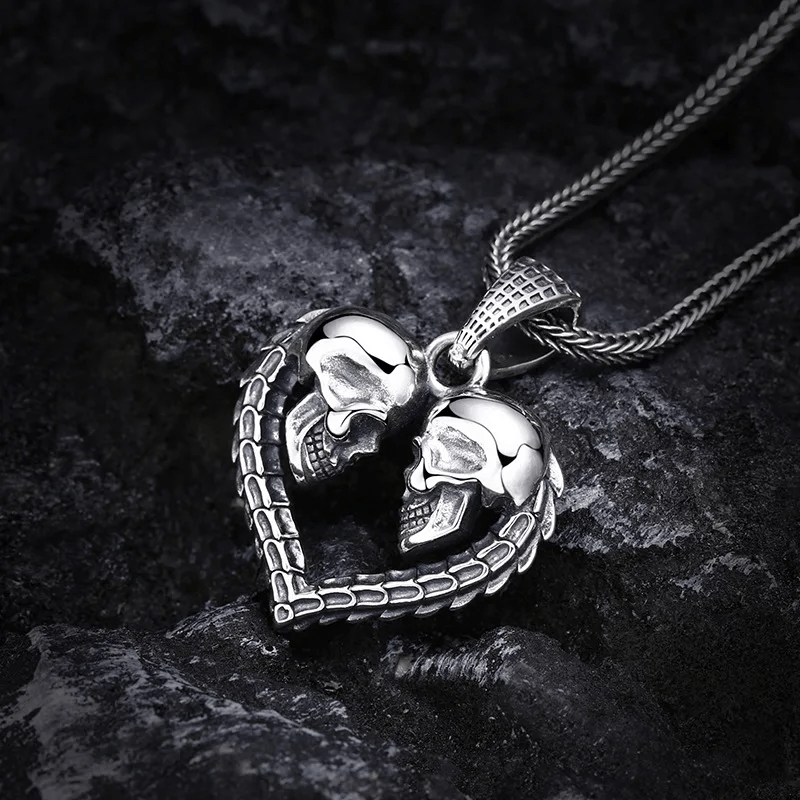 Till Skull Do Us Part Pendant - Chrome Cult