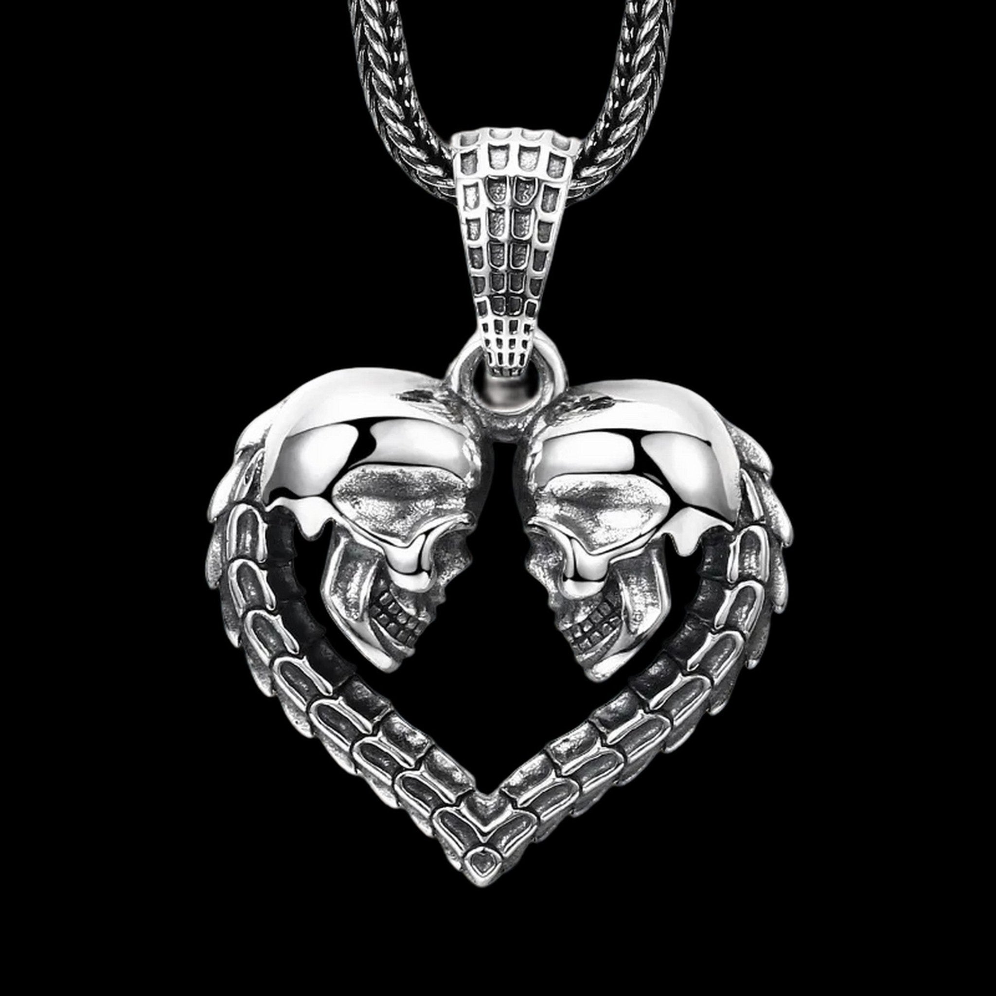 Till Skull Do Us Part Pendant - Chrome Cult