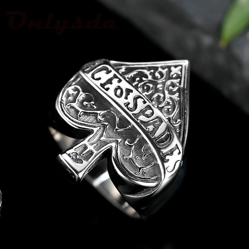 Ace Of Spades Ring