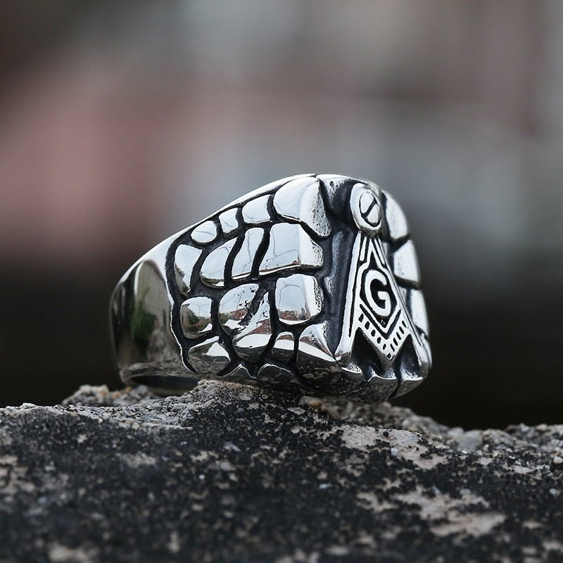 AG Stone Masonic Ring