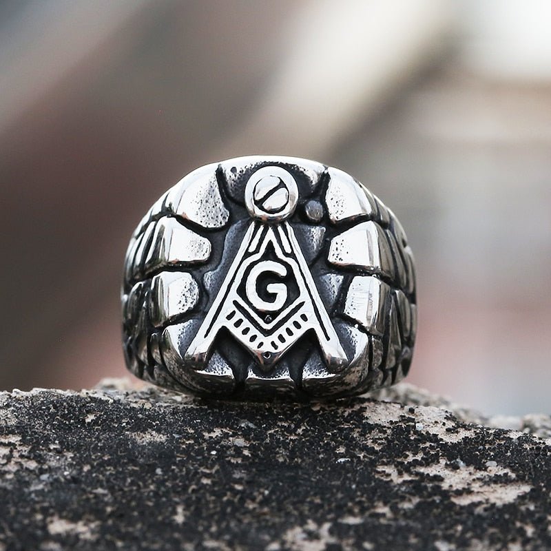 AG Stone Masonic Ring