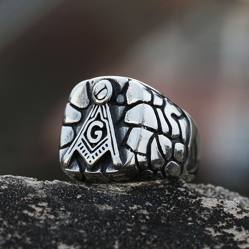 AG Stone Masonic Ring