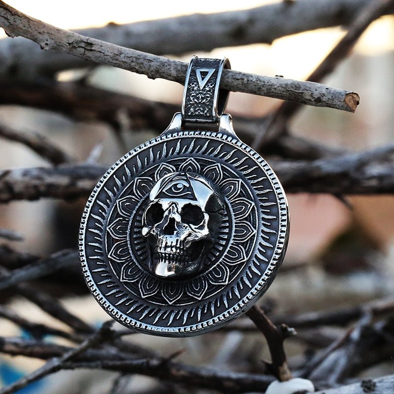 All Seeing Eye Skull Pendant