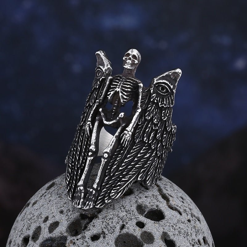 Angel of Death Ring - Chrome Cult