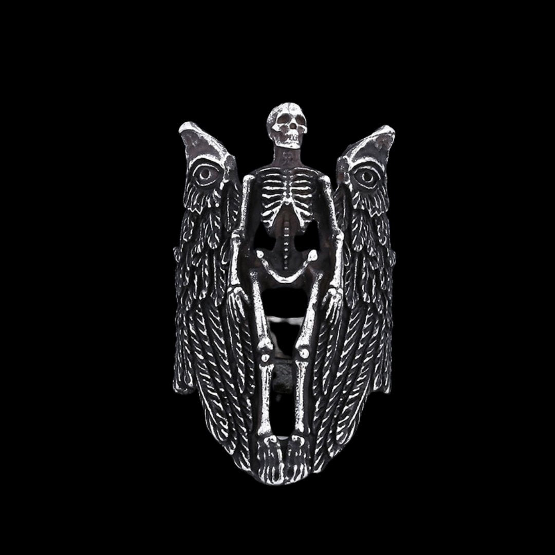 Angel of Death Ring - Chrome Cult