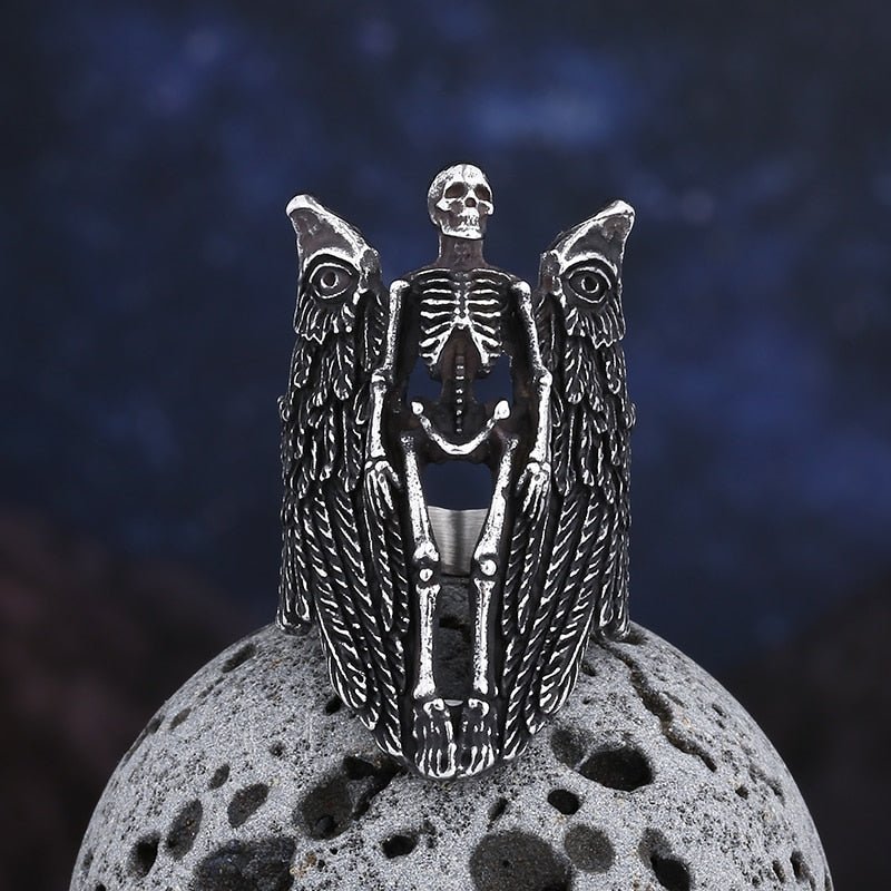 Angel of Death Ring - Chrome Cult