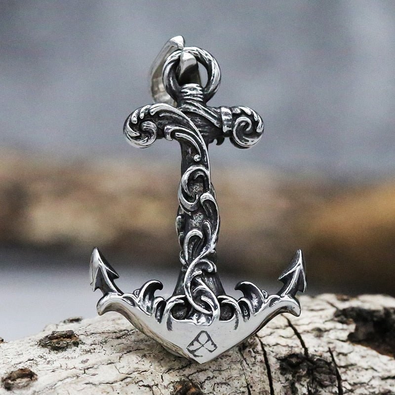 Antique Anchor Noble Pattern Pendant