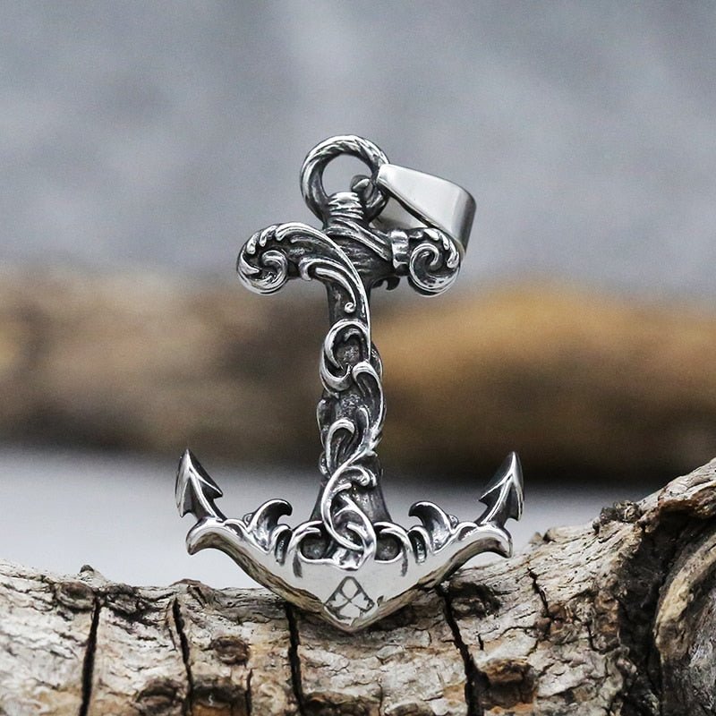 Antique Anchor Noble Pattern Pendant