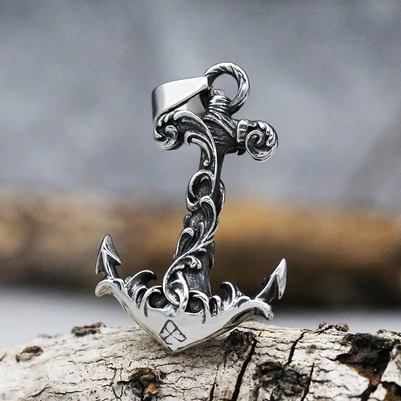 Antique Anchor Noble Pattern Pendant