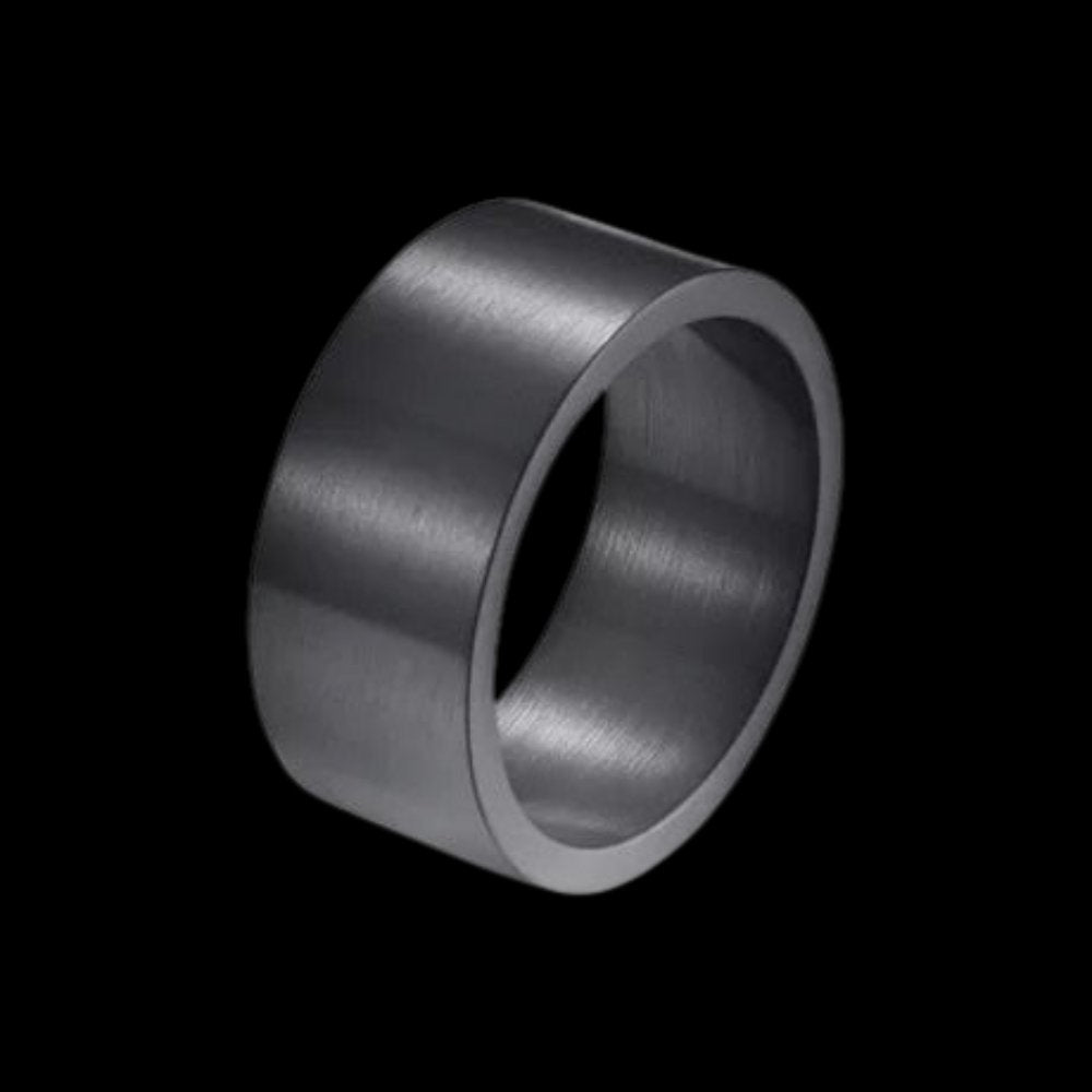 Antique Simple Steel Ring - Chrome Cult