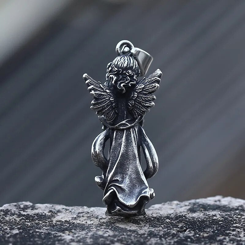 Arabella Angel Pendant - Chrome Cult