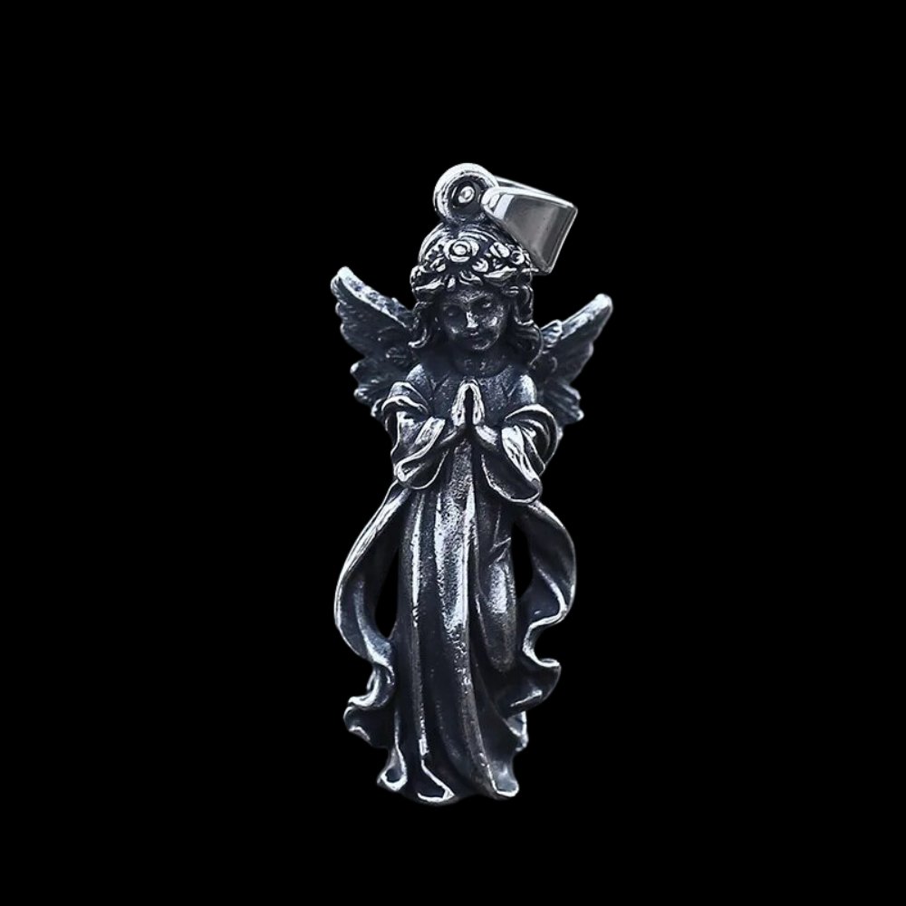 Arabella Angel Pendant - Chrome Cult