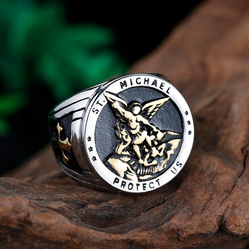 Archangel St. Michael Protect Us Ring