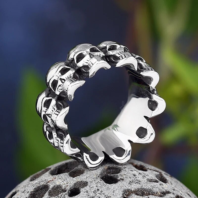 Army Of The Dead Skull Ring - Chrome Cult