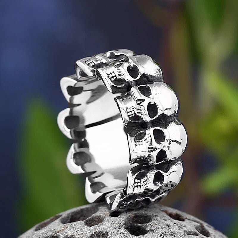 Army Of The Dead Skull Ring - Chrome Cult