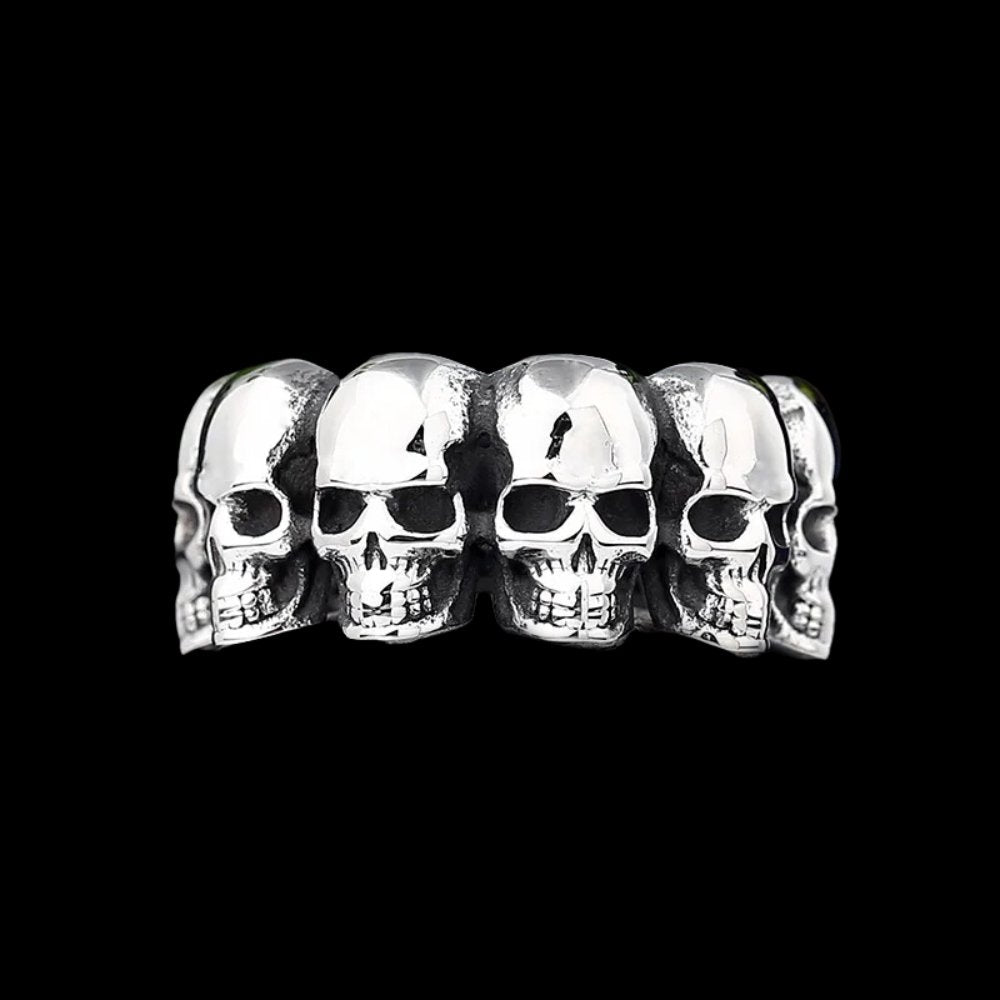 Army Of The Dead Skull Ring - Chrome Cult