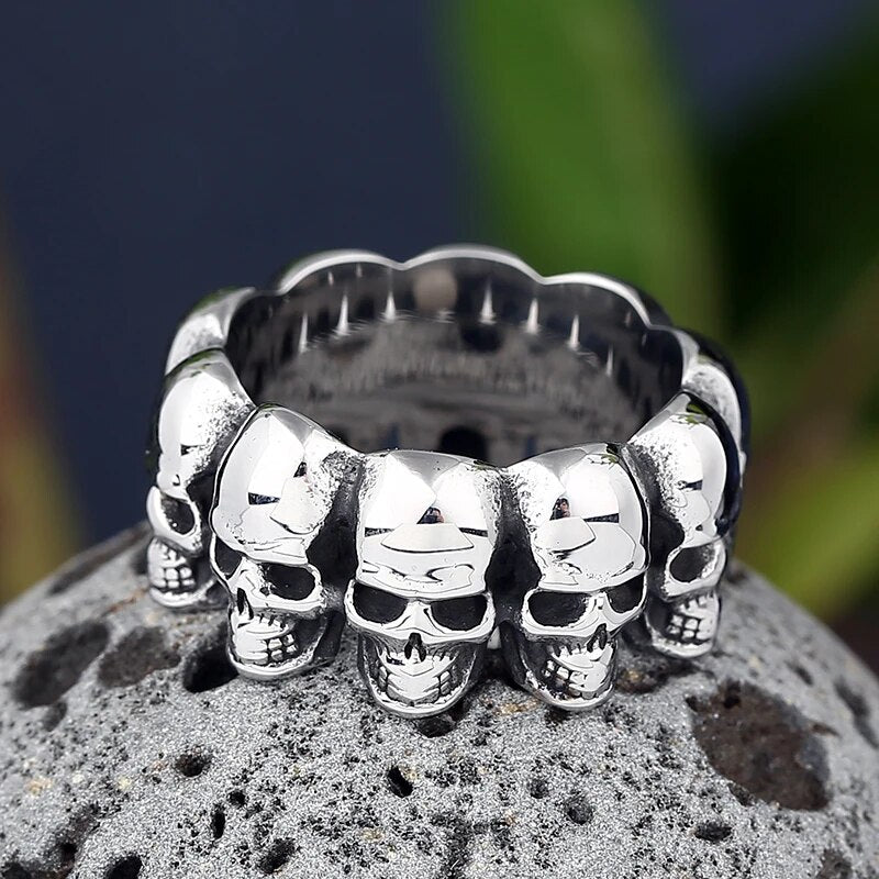 Army Of The Dead Skull Ring - Chrome Cult