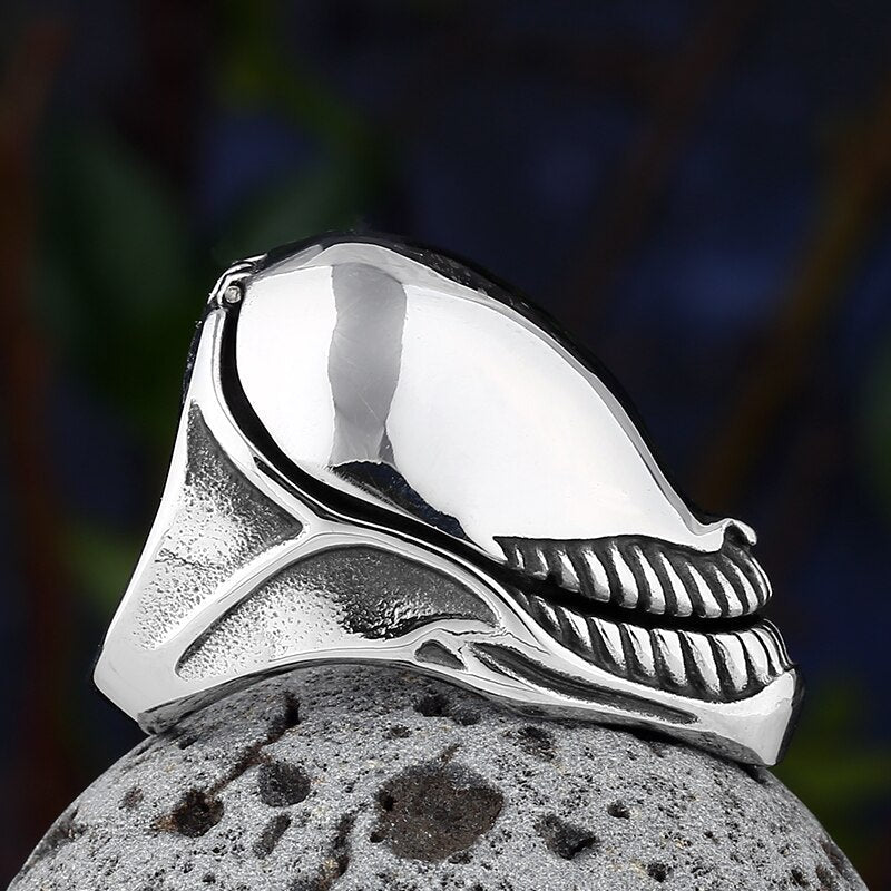 AVP Alien Predator Ring - Chrome Cult