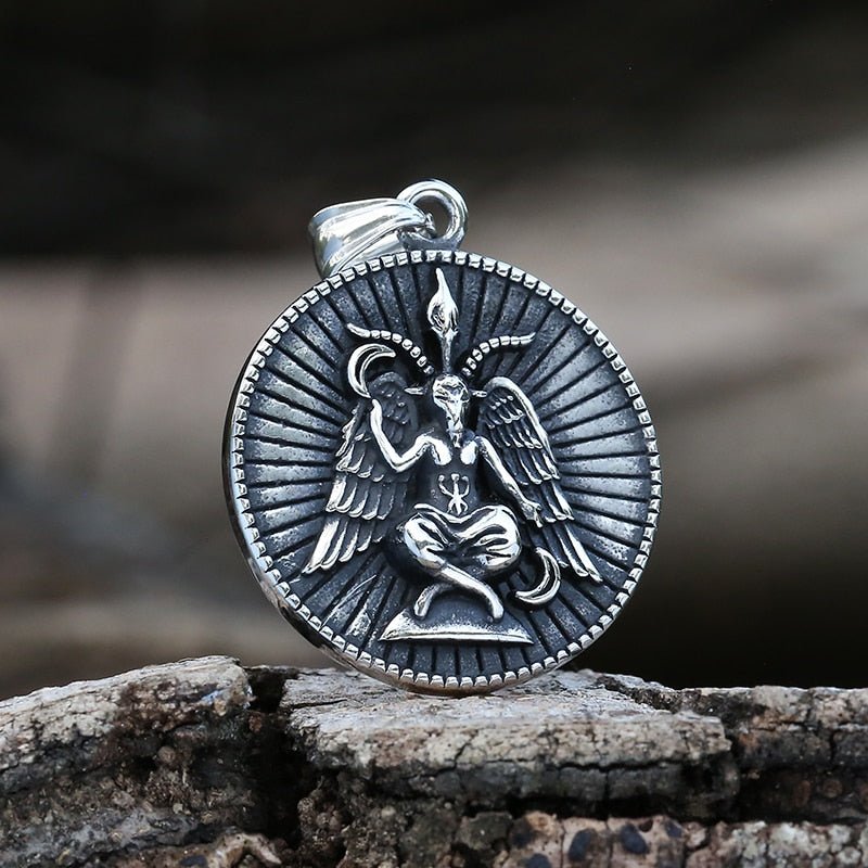 Baphomet Goat Leviathan Cross Pendant