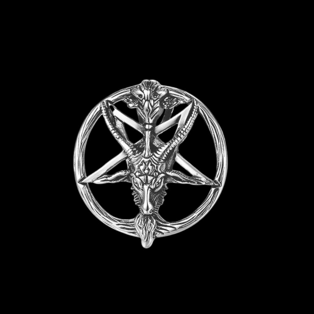 Baphomet Satan Pendant - Chrome Cult