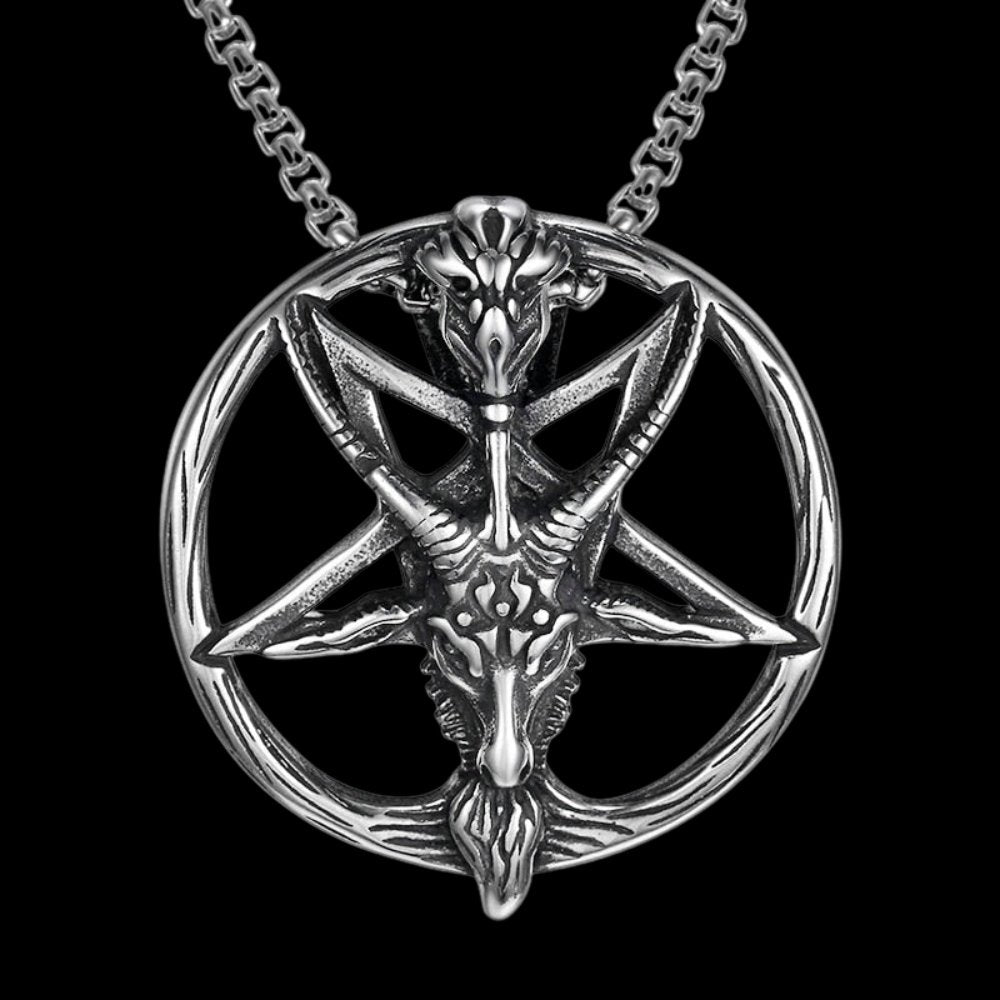 Baphomet Satan Pendant - Chrome Cult