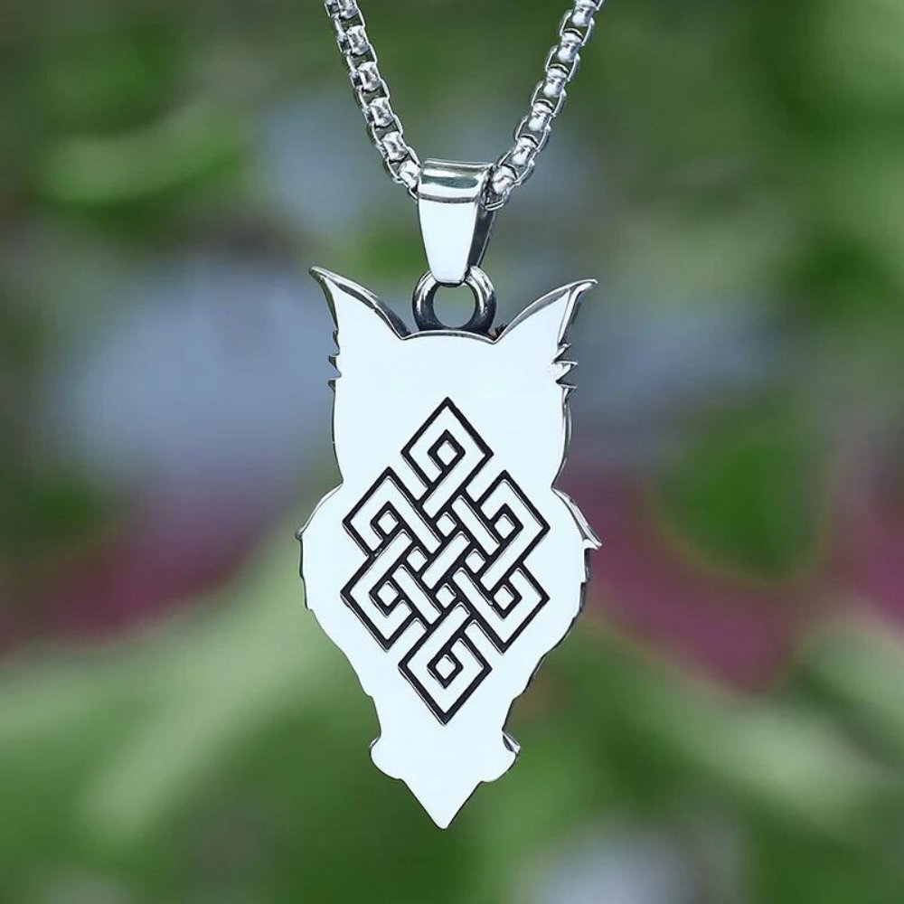 Birds Of Prey Owl Pendant - Chrome Cult