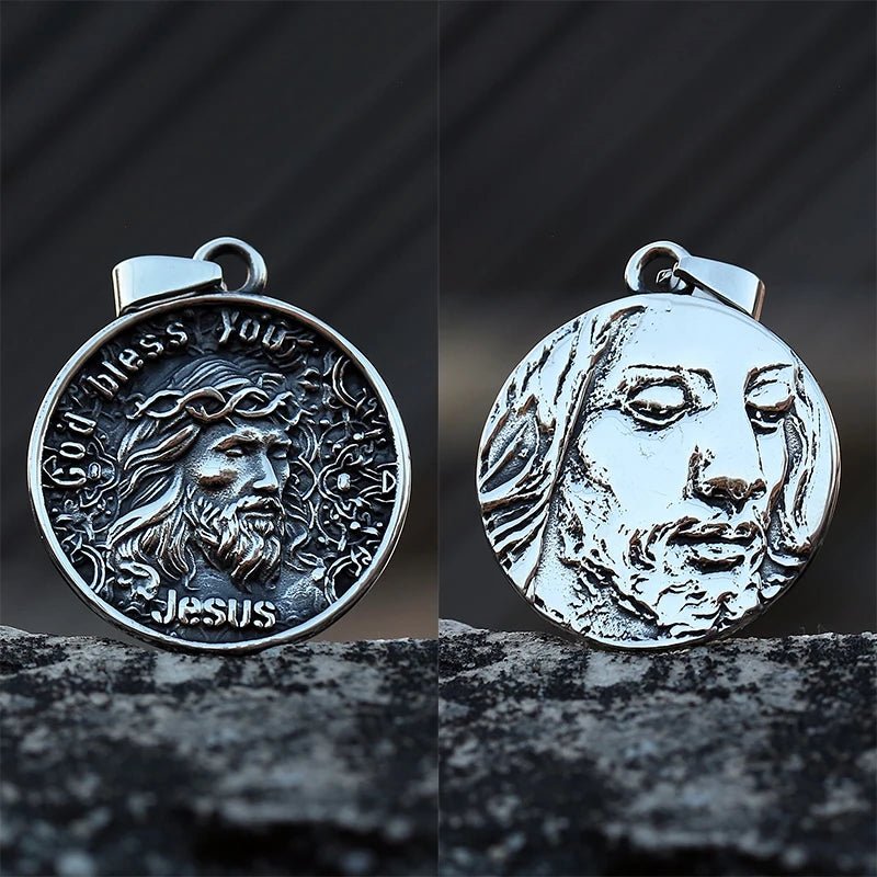 Blessings Of Christ Jesus Pendant - Chrome Cult